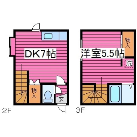 栄町駅 徒歩7分 2-3階の物件間取画像